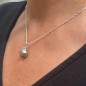 Vai Ora - Pendentif Argent Rhodié et Perle de Tahiti Peacock de 11mm Vai Ora - Pendentif Argent Rhodié et Perle de Tahiti Peacock de 11mm