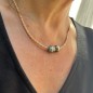 Tāura – Collar de Cuero Trenzado Natural con Perlas de Tahití Peacock Tāura – Collar de Cuero Trenzado Natural con Perlas de Tahití Peacock