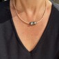 Tāura – Collar de Cuero Trenzado Natural con Perlas de Tahití Peacock Tāura – Collar de Cuero Trenzado Natural con Perlas de Tahití Peacock