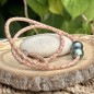 Tāura – Collar de Cuero Trenzado Natural con Perlas de Tahití Peacock Tāura – Collar de Cuero Trenzado Natural con Perlas de Tahití Peacock