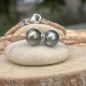 Tāura – Collar de Cuero Trenzado Natural con Perlas de Tahití Peacock Tāura – Collar de Cuero Trenzado Natural con Perlas de Tahití Peacock