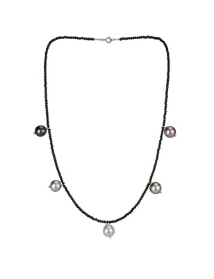 Collana di perle di Tahiti e spinello