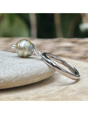 Tahitian Pearl Dangle Ring - Tahitian Ring