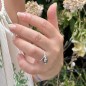 Ori - Anillo de Plata Rodiada con Perla de Tahití de 7,97 mm