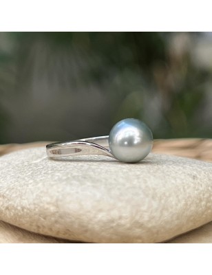 Anillo con perla de Tahití