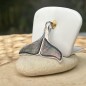 Whale - Tahitian Mother-Of-Pearl Whale Tail Pendant
