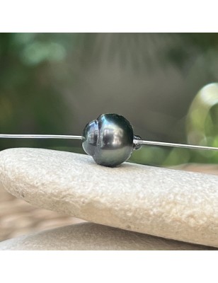 Women's Tahitian Pearl Necklace – Tahitian Pearl on Transparent Thread