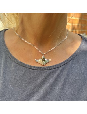 tarif pendentif homme perle noire de tahiti prix - raie manta bijou perles tahitiennes