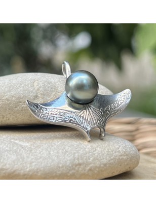 perle de culture de Tahiti en pendentif homme argent perle prix bijoux tahitiens