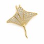 Pendentif Raie Manta Diamants Naturels – Or Jaune 18 Carats