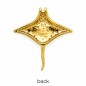 Pendentif Raie Manta Diamants Naturels – Or Jaune 18 Carats