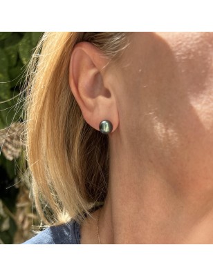 Pendientes de perlas cultivadas tipo botón