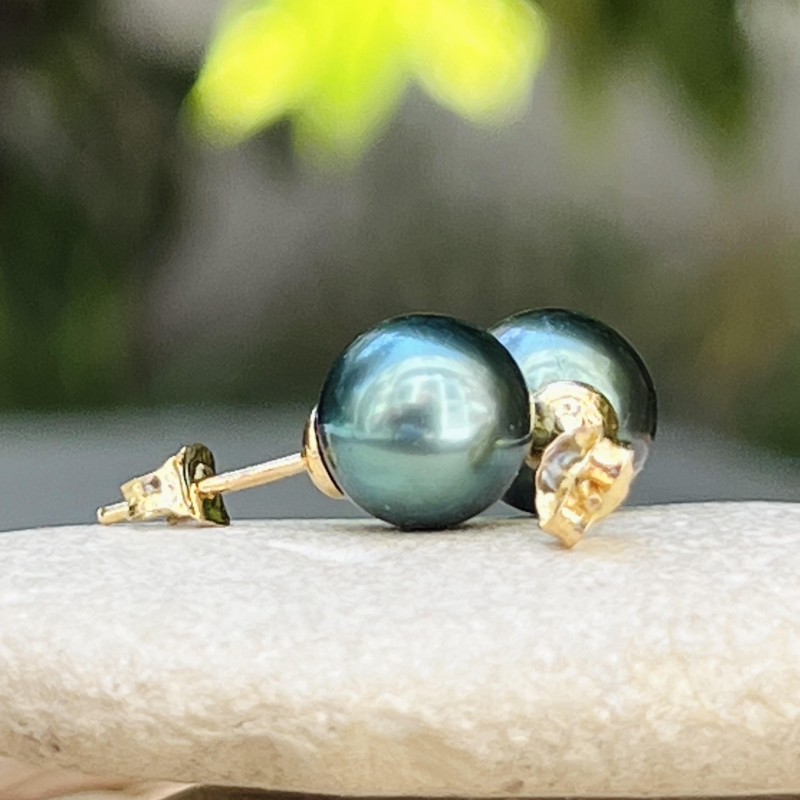 Éclatante – Pendientes de Perlas de Tahití Azul Índigo – Oro de 18 Quilates Éclatante – Pendientes de Perlas de Tahití Azul Índigo – Oro de 18 Quilates