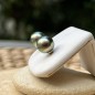 Orecchini in Oro 18 Carati con Perle di Tahiti Peacock da 9,06 mm