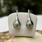 Boucles d'Oreilles Pendantes Perles de Tahiti Peacock de 11.12mm