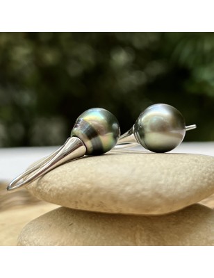 boucle oreille perle de tahiti prix - bijou tahitien femme perles de Tahiti