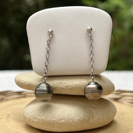 two tahiti pearls on earrings for women price