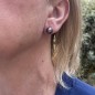 Aubergine Tahitian Pearls - Silver Ear Studs Aubergine Tahitian Pearls - Silver Ear Studs
