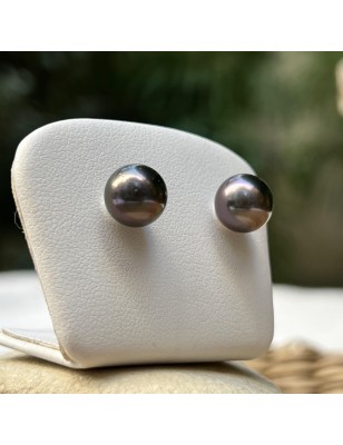tahitian earrings - tahitian pearl ear stud price