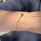 Bracciale con Peridoti e Perla di Tahiti Grigia 7,87 mm – Te Hana