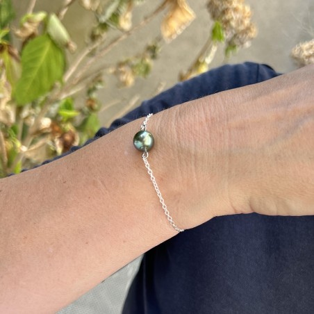 Tahiti-Perlenarmband Peacock 9,94 mm – Vaiora