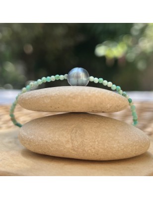 Turquoise and Blue Tahitian Pearl Bracelet