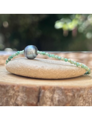 Turquoise and Blue Tahitian Pearl Bracelet