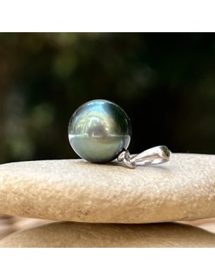 pendentif perle de Tahiti parfaite - grosse perle de culture en pendentif