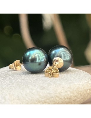 pendientes con perlas de Tahití