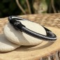 彫刻入りタヒチ黒蝶真珠 メンズブレスレット 10.65mm