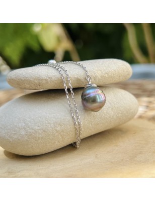 Zuchtperlenkette – Damen-Halskette mit Tahiti-Perle