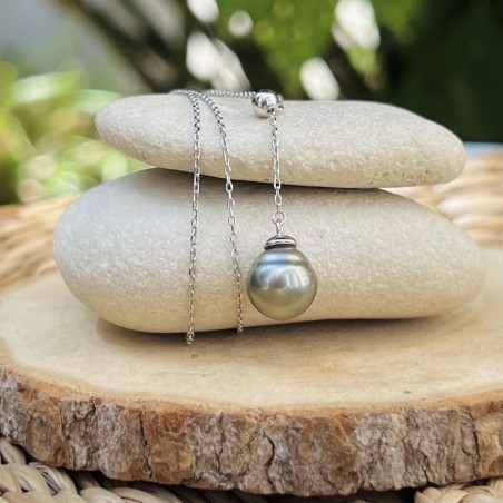 Zuchtperlenkette – Damen-Halskette mit Tahiti-Perle