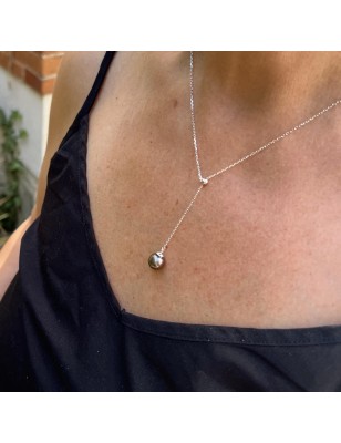 Zuchtperlenkette – Damen-Halskette mit Tahiti-Perle