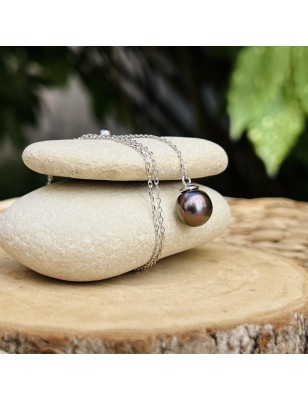 Zuchtperlenkette – Damen-Halskette mit Tahiti-Perle