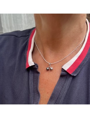 prix toi et moi en pendentif keshi en argent