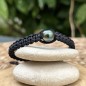Bracelet Homme Perle de Tahiti Peacock Bleu - 10.08mm