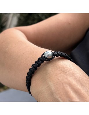 Precio y significado de la pulsera de hombre con perla de Tahití - pulsera tahitiana para hombre