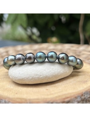 Pulsera de hombre con perlas de Tahití – 100% perlas de Tahití