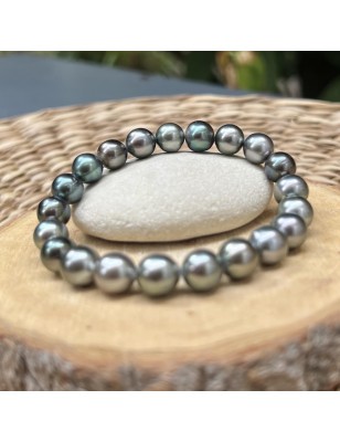Bracciale da uomo in perle di Tahiti – 100% perle di Tahiti