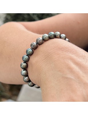Bracciale da uomo in perle di Tahiti – 100% perle di Tahiti