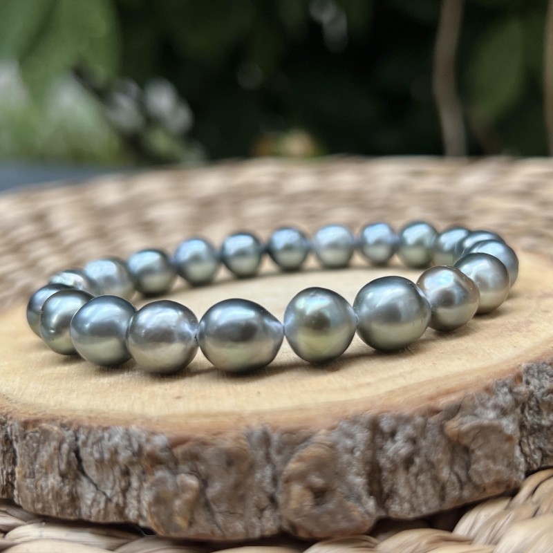ringed cultured pearls from Tahiti bracelet price - tahitian bracelet with authentic pearls