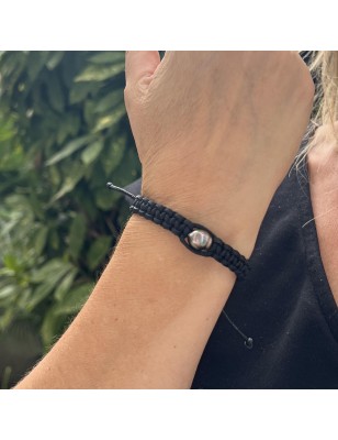 Teaniva - Brazalete Perla de Tahití - Ala de Mosca - 9.40mm