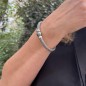 سوار "منتصف الليل في باريس" من غالوشات مع لؤلؤة سوداء مقاس 11.40 مم