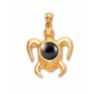 Honu Nui - Tahitian Pearl 18 Karat Gold Turtle Man Pendant
