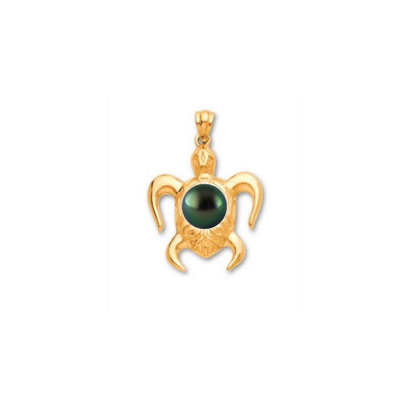 Pendentif homme Tortue vraie Perle de Tahiti  prix