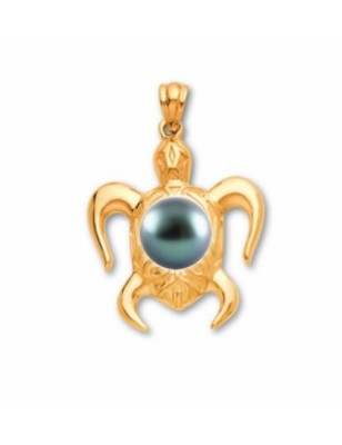 Pendentif homme Tortue vraie Perle de Tahiti  prix