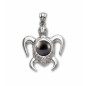 Honu Nui -  Pendentif Homme en or 18 carat Tortue et Perle de Tahiti