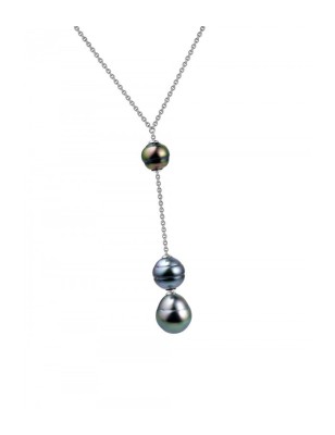 modulable Collier chaîne Perles de Tahiti femme - huître à perle
