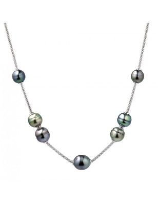 Collier femme modulable 7 perles de Tahiti - collier tahitien féminin